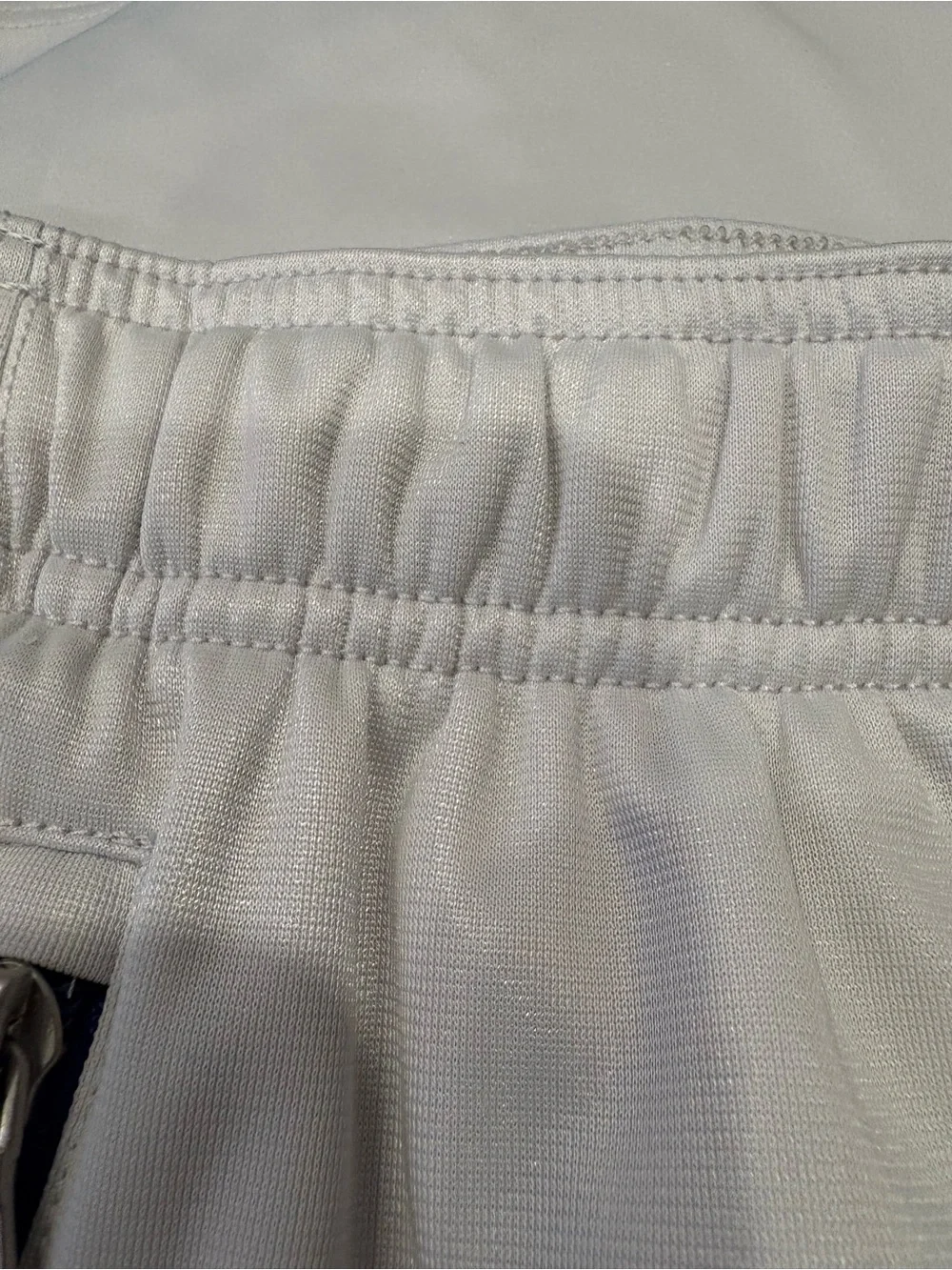 Ralph Lauren White Track Pants with Blue Zip Trim